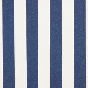 Tissu d’extérieur Canvas Blockstreifen – indigo/ivoire, 