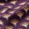 Velours milleraies Éventails à paillettes – aubergine,  thumbnail number 2