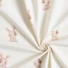 GOTS Jersey coton Lapin et fleur Impression numérique – ivoire,  thumbnail number 3