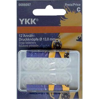 Bouton-pression à coudre plastique 1 – transparent | YKK, 