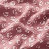 Tissu double gaze de coton Grand motif léopard – vieux rose foncé/blanc,  thumbnail number 2