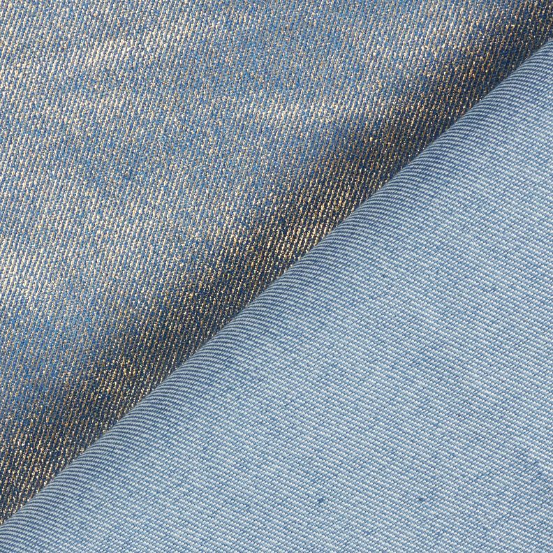 Denim stretch métallisé – bleu jean/argent métallisé,  image number 4