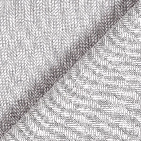 Mélange lin-coton chevron – gris clair,  image number 4