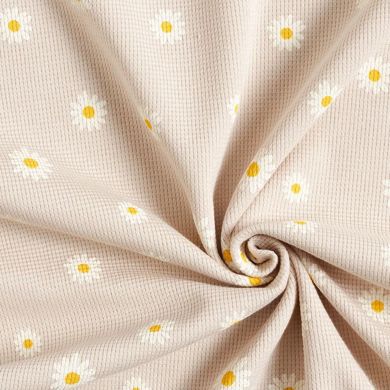 Jersey gaufré marguerites – nature, image number 3