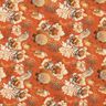 Tissu viscose Oiseaux et roses sauvages – terre cuite/caramel,  thumbnail number 1