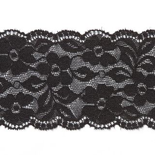 Dentelle de lingerie élastique [60 mm] - noir, 