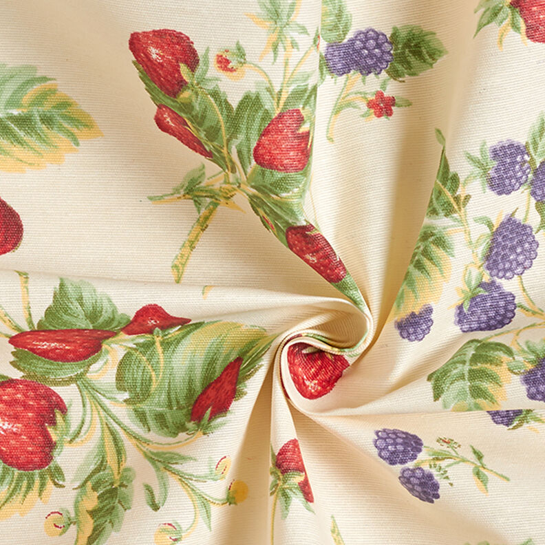 Coton enduit Baies – crème,  image number 3