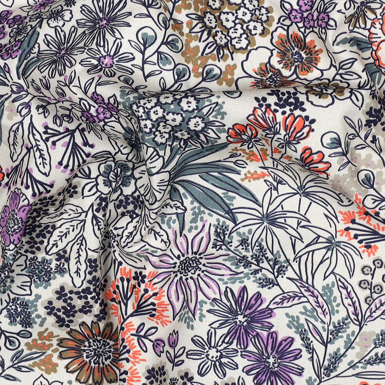Popeline coton Fleurs sauvages | Poppy Fabrics – blanc, image number 2
