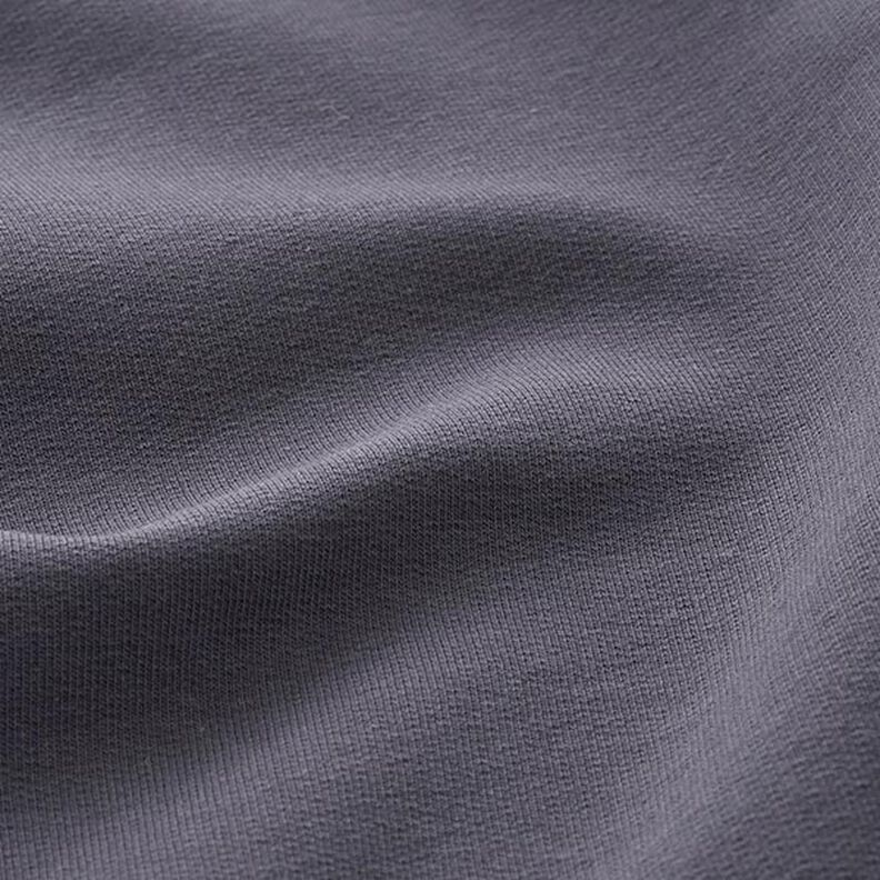 French Terry léger uni – bleu noir, image number 4