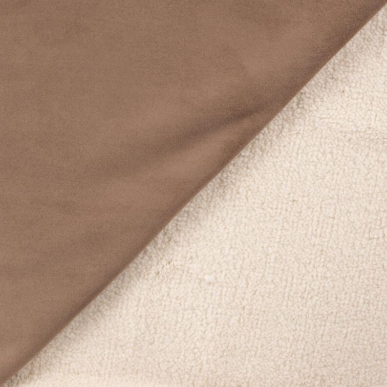 Velours avec intérieur en polaire Sherpa – marron moyen, image number 4