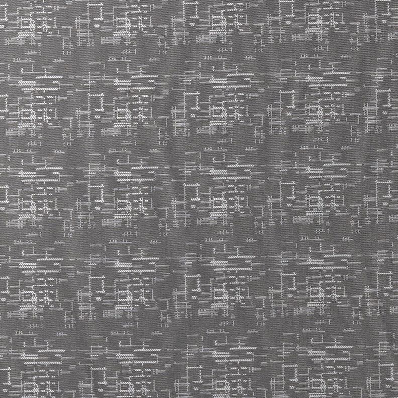 Tissu de doublure Jacquard Motif de grille – gris,  image number 1