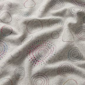 Polaire alpin Cercles de mandala en paillettes – argent/mélange de couleurs, 