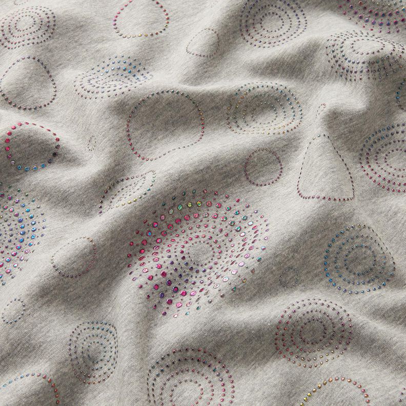 Polaire alpin Cercles de mandala en paillettes – argent/mélange de couleurs,  image number 2