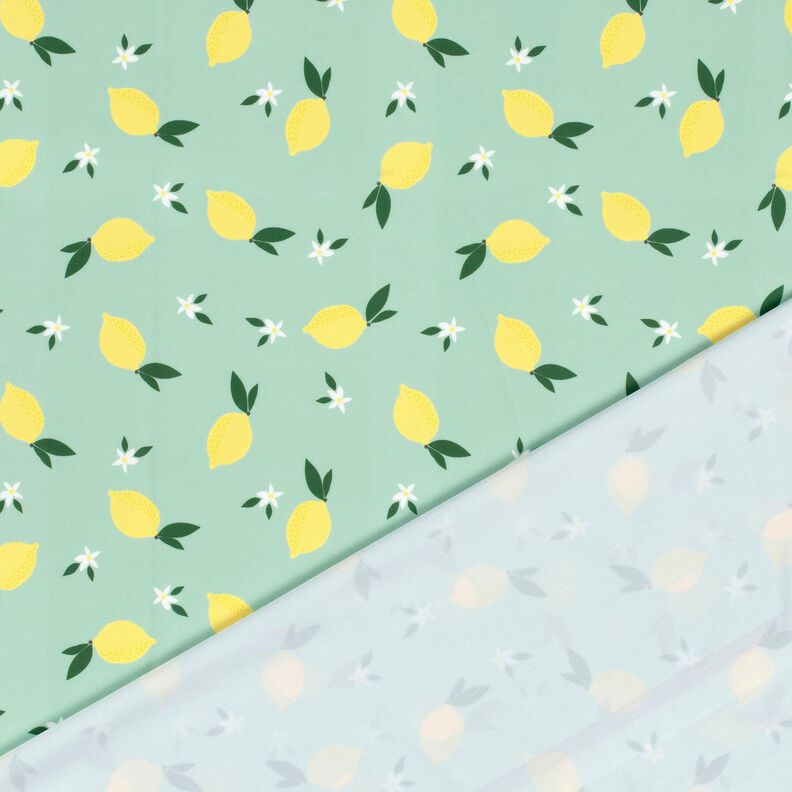 Tissus pour maillot de bain UPF50 Zitronen – menthe clair/jaune citron,  image number 4