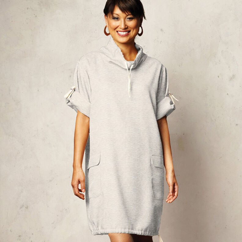 French Terry léger chiné – gris clair,  image number 3