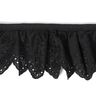 Broderie anglaise ruchée, 57 mm – noir,  thumbnail number 1