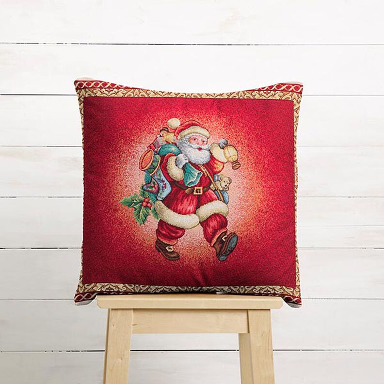 Tissu de décoration pièce Gobelin Père Noël – carmin, image number 5