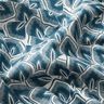 Tissu en coton Cretonne Feuilles abstraites – bleu océan/ivoire,  thumbnail number 2