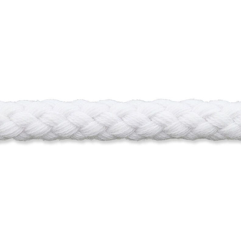 Cordon en coton [Ø 7 mm] – blanc,  image number 1