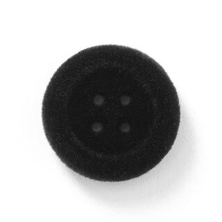 Bouton en velours 4 trous – noir, 