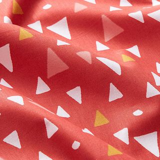 Tissu en coton Cretonne Triangles – terre cuite, 