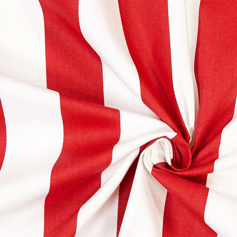 Sergé en coton Rayures 4 – rouge/blanc,  image number 2