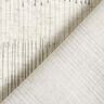 Tissu pour voilages Mélange lin Rayures irrégulières  – gris/nature,  thumbnail number 4