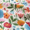 Tissu de décoration Semi-panama Fleurs multicolores – ivoire/violet pastel,  thumbnail number 2