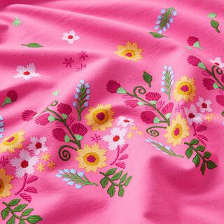 GOTS Jersey EVERMORE Tell Your Story | Hamburger Liebe - Albstoffe – rose vif, 