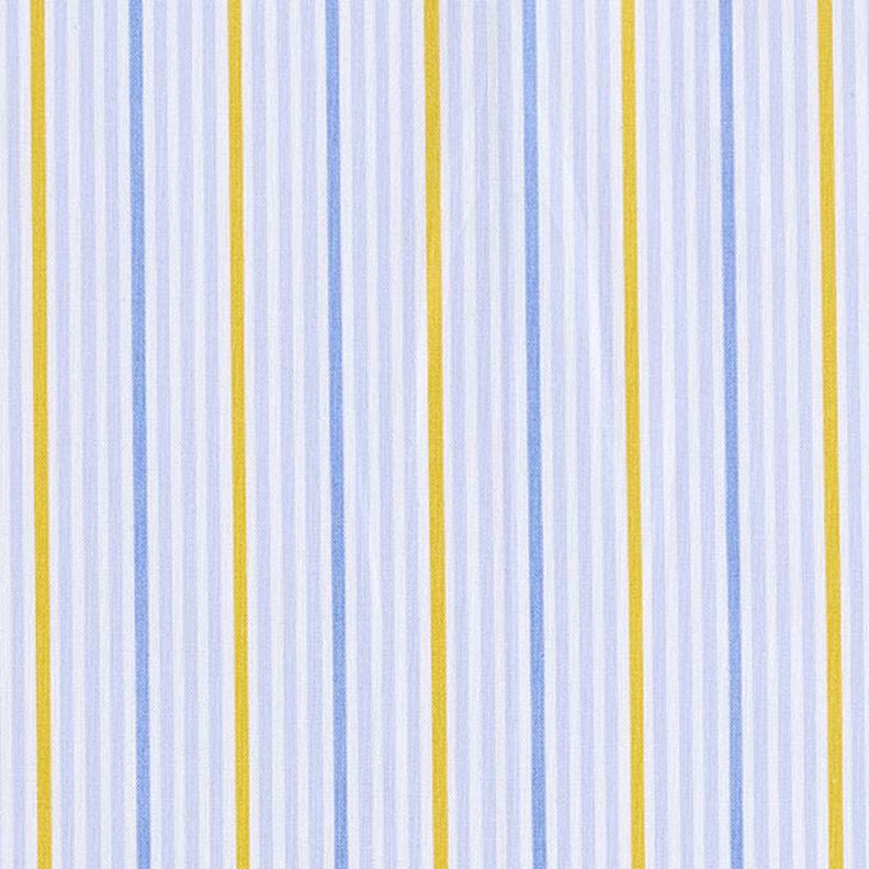 Tissu en coton Cretonne Rayures multicolores – blanc/bleu argenté,  image number 1