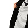 Doublure pour manches à fines rayures – blanc/noir,  thumbnail number 6