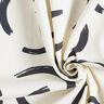Tissu de décoration Semi-panama Arcs abstraits – ivoire/noir,  thumbnail number 3