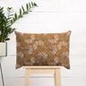 Tissu de décoration Semi-panama Grandes fleurs – beige foncé/jaune curry,  thumbnail number 6