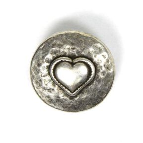 Bouton métallique Heart, 