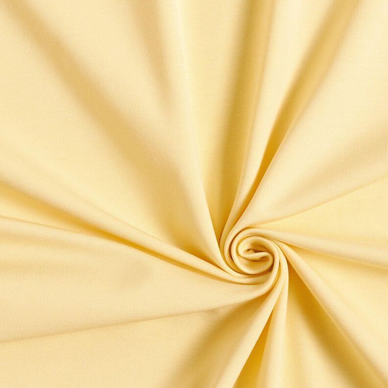 Jersey coton Medium uni – jaune vanille, image number 1
