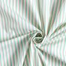 Tissu en coton à rayures irrégulières – vert/blanc,  thumbnail number 3