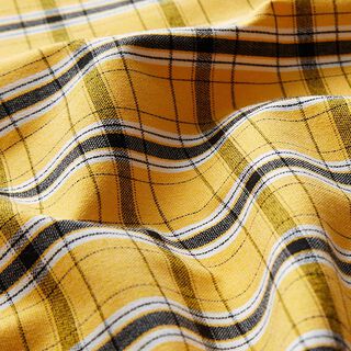 Tissu à carreaux pour chemisiers et chemises – jaune, 