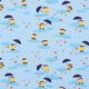 Jersey coton Jour de pluie Impression numérique | PETIT CITRON – bleu bébé – Échantillon,  thumbnail number 1