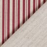 Tissu de décoration Semi-panama Rayures fines – rouge bordeaux/nature,  thumbnail number 4