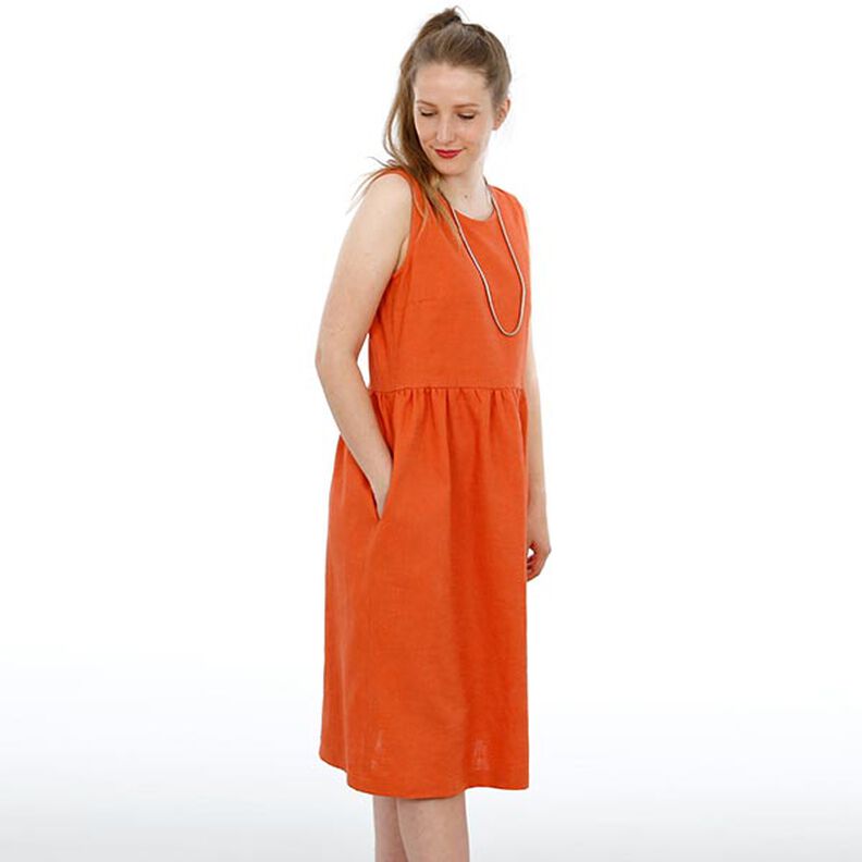 FRAU ADELE - Robe à bretelles avec patte de boutonnage dans le dos, Studio Schnittreif | XXS - XXL,  image number 2