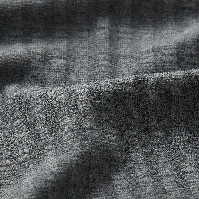 Jersey côtelé Modèle de tricot – gris foncé,  image number 2