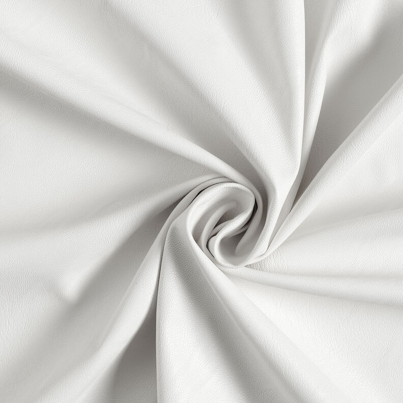 Similicuir stretch uni – blanc,  image number 1