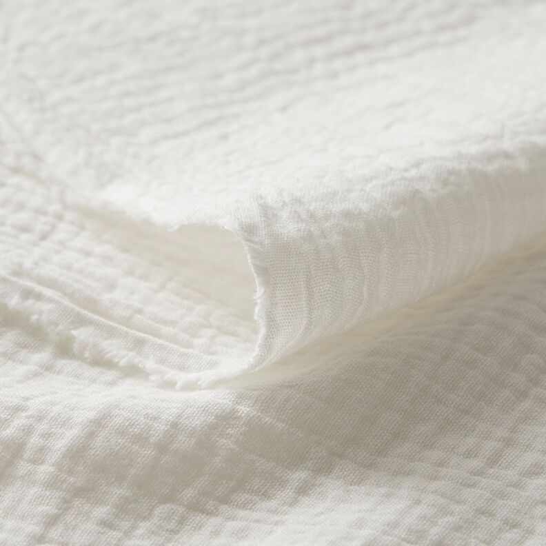 Tissu double gaze de coton – écru,  image number 5
