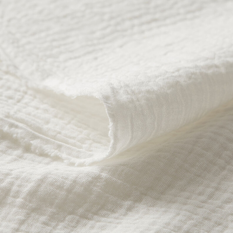 Tissu double gaze de coton – écru,  image number 5