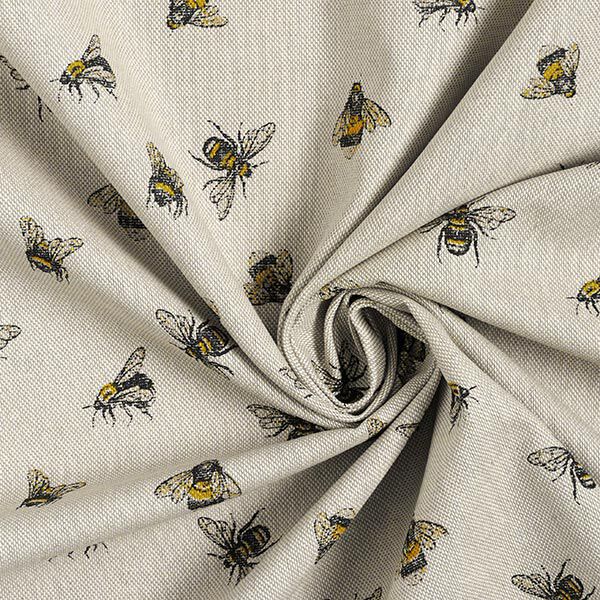 Tissu de décoration Semi-panama Petites abeilles – nature,  image number 3