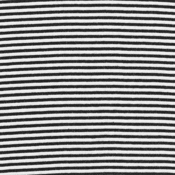 Bord-côtes tubulaire, fines rayures – noir/blanc,  image number 1