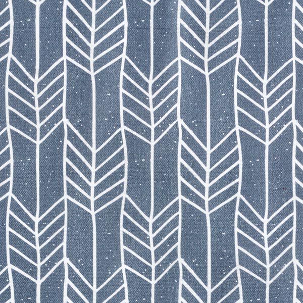 Tissu de décoration Semi-panama Motif de flèches – gris bleu, image number 1