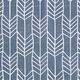 Tissu de décoration Semi-panama Motif de flèches – gris bleu,  thumbnail number 1