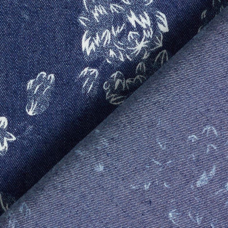Chambray kleine Rosen – bleu marine/écru,  image number 4