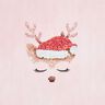 Jersey coton cerf scintillant endormi Panel | Glitzerpüppi – rosé/vieux rose clair,  thumbnail number 7